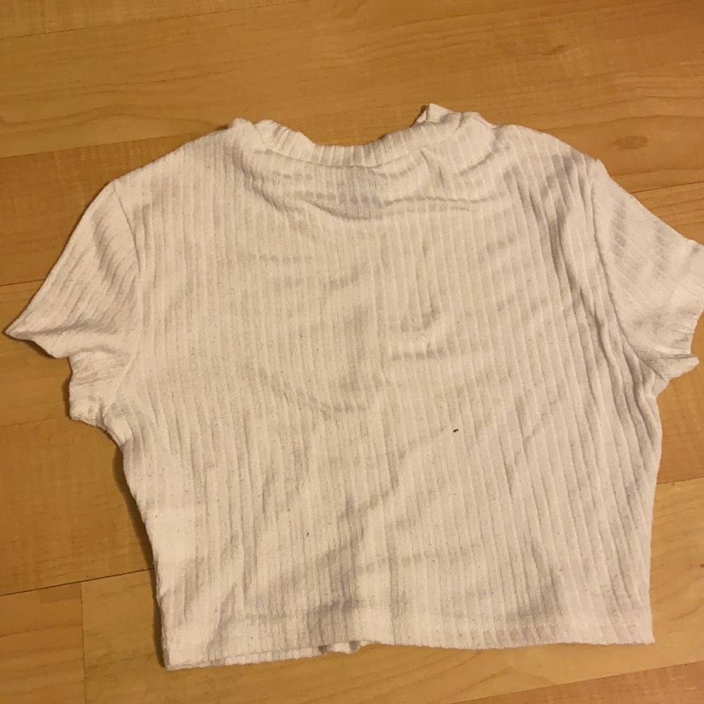 Small, solid rib-knit tee - Picture 2 of 3